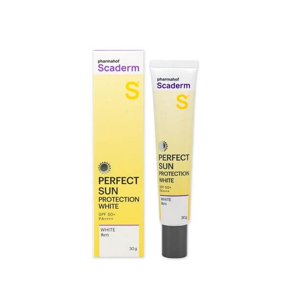 ผลิตภัณฑ์บำรุงผิว สกาเดิร์ม กันแดดแเนื้อครีมสีขาว SPF50+/PA++++ 30 กรัม