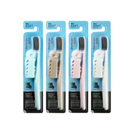 แปรงสีฟันมินิ เดนทิคอน มินิ ซอฟท์ แบล็ก ชาร์โคล 1 ชิ้น (คละสี)_1