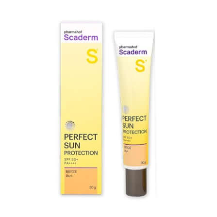ผลิตภัณฑ์บำรุงผิว สกาเดิร์ม กันแดดแเนื้อครีมสีเบจ SPF50+/PA++++ 30 กรัม_3
