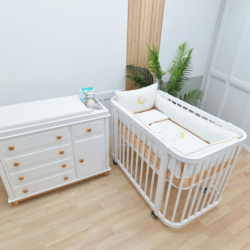 เตียงนอนเด็ก IDAWIN รุ่น Classic สี White Wash_9