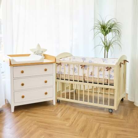 เตียงนอนเด็ก IDAWIN รุ่น Junior 2 in 1 สี White_11