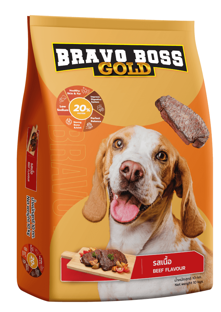 อาหารสุนัข BRAVO BOSS GOLD รสเนื้อ 10 กก._0