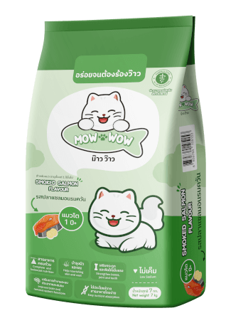 อาหารแมว MOW WOW รสปลาแซลมอนรมควัน 7 กก._0