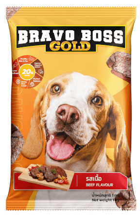 อาหารสุนัข BRAVO BOSS GOLD รสเนื้อ 1 กก._0