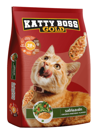 อาหารแมว KATTY BOSS GOLD รสไก่และผัก 8 กก._0