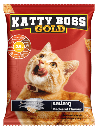 อาหารแมว KATTY BOSS GOLD รสปลาทู 400 กรัม _0