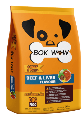 อาหารสุนัขฺ BOK WOW รสเนื้อและตับ 20 กก._1
