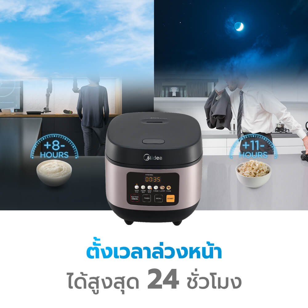หม้อหุงข้าว DIGITAL MIDEA  MB-FS5020W สีแดง 1.8ลิตร_5