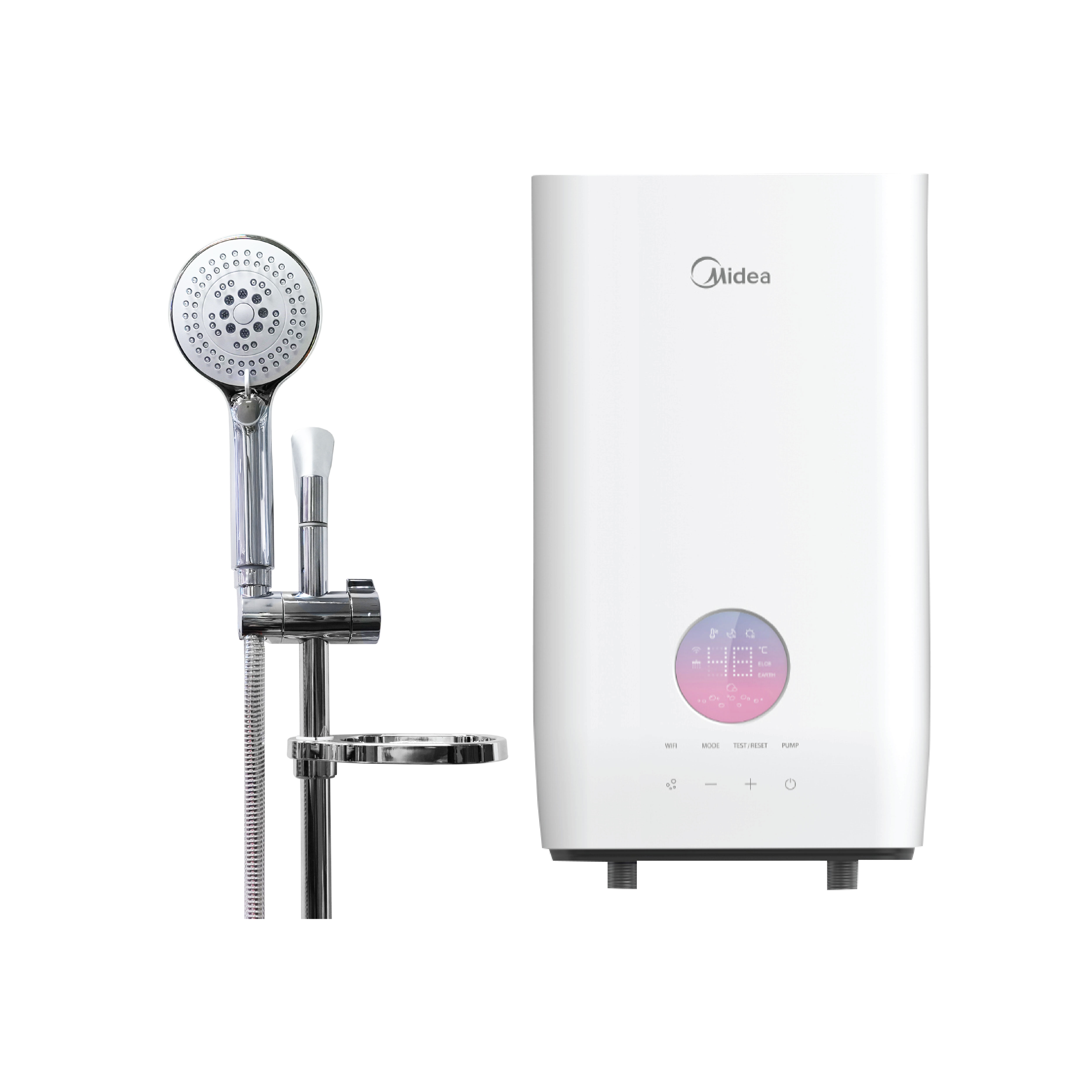 เครื่องทำน้ำอุ่น MIDEA DSK38EY5 3800 วัตต์ สีขาว (ไม่รวมติดตั้ง)_0