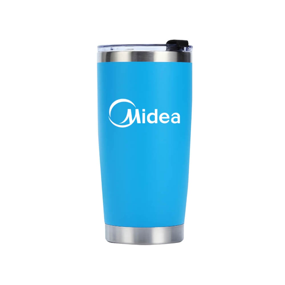 Midea Tumbler แก้วเก็บความเย็นสีฟ้า 22oz_0