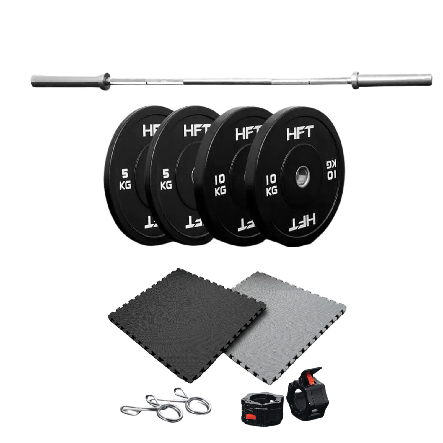 ชุดเซ็ตยกน้ำหนัก Homefittools Powerlifting Set 30 kg_0