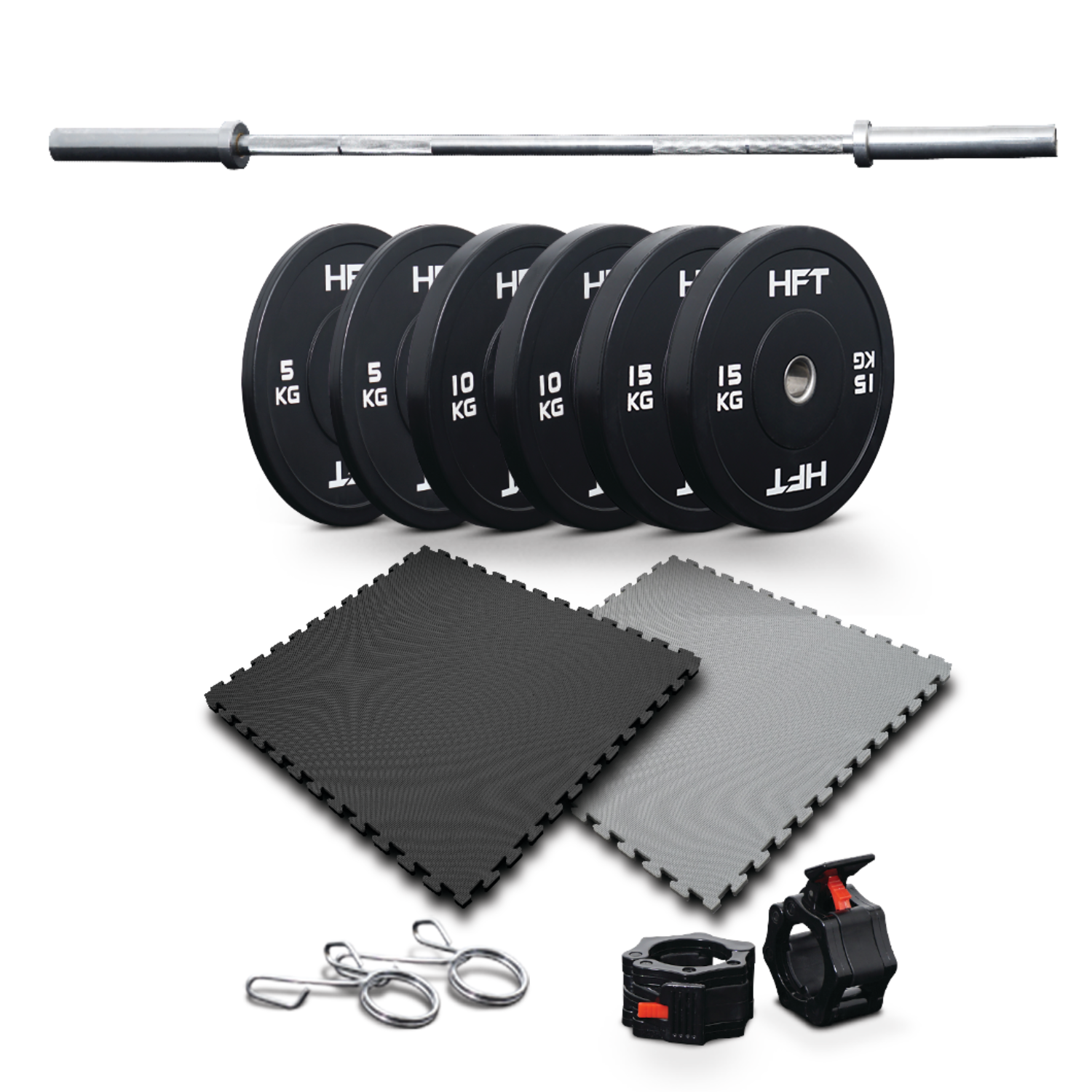 ชุดเซ็ตยกน้ำหนัก Homefittools Powerlifting Set 60 kg