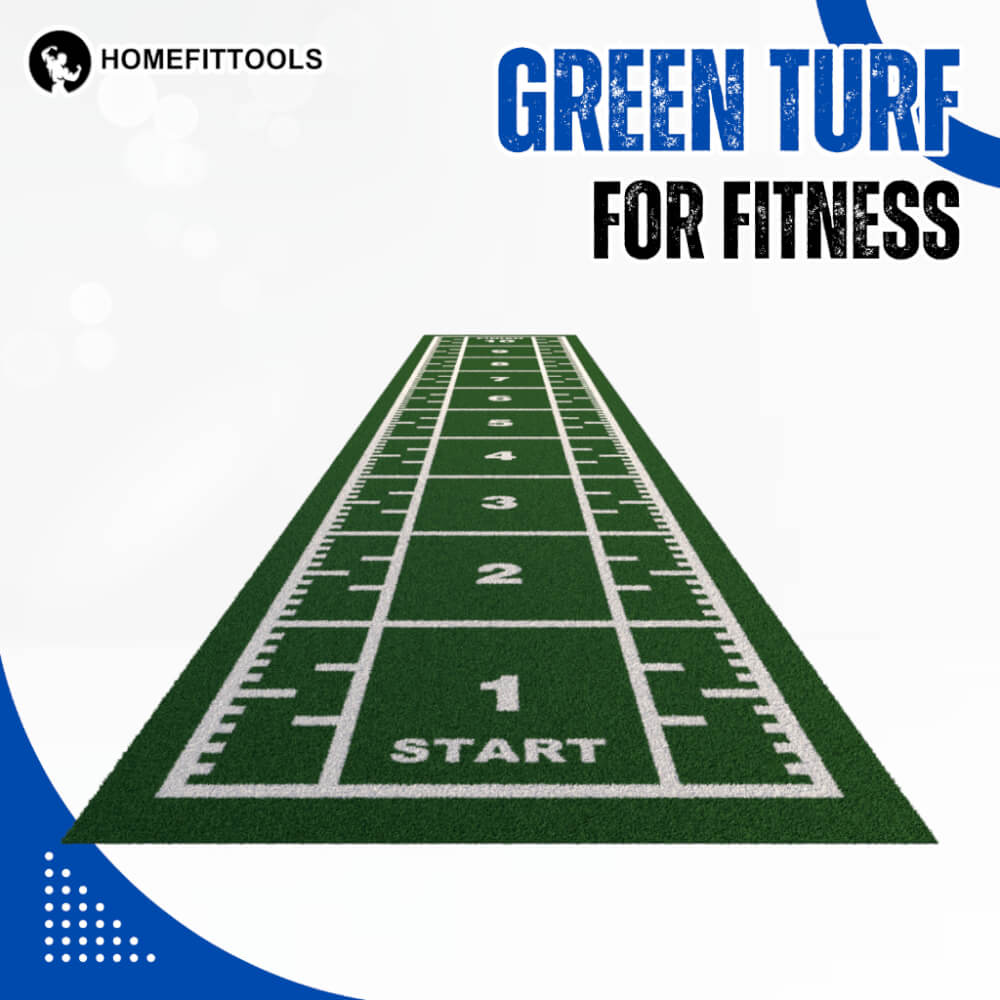 พื้นหญ้าเทียม HOMEFITTOOLS ฟิตเนส กว้าง 1.5 เมตร ยาว 10 เมตร