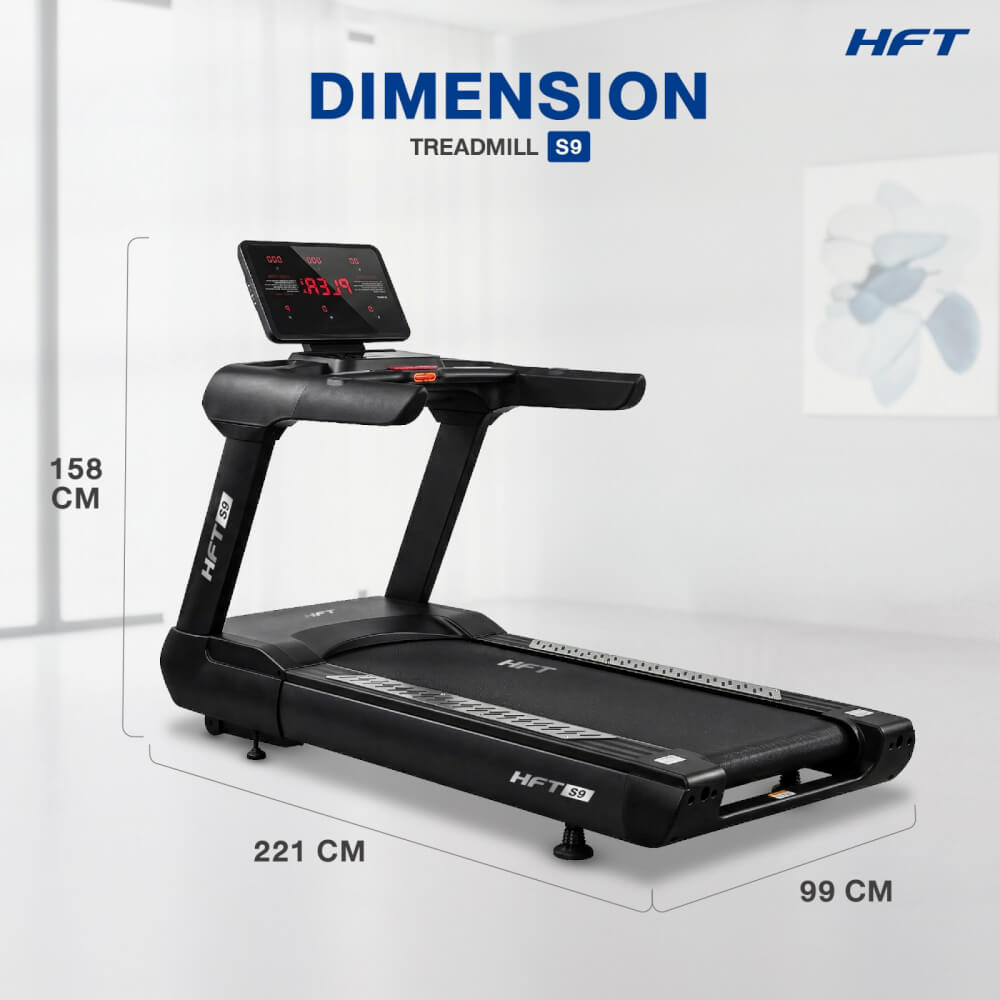ลู่วิ่งไฟฟ้าปรับชัน HOMEFITTOOLS โหมด VIRTUAL REALITY DC 7.0 HP รุ่น S9