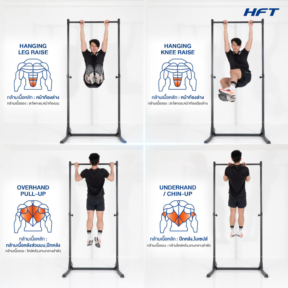 บาร์โหนตั้งพื้น HOMEFITTOOLS ปรับระดับได้ รุ่น TS5