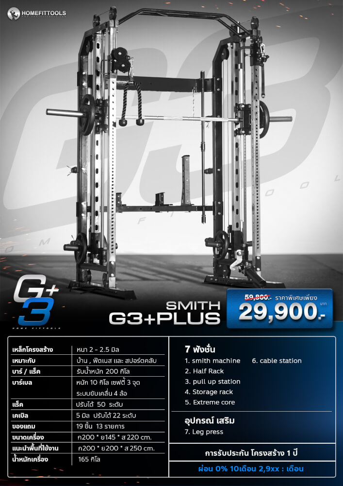 สมิทแมชชีน HOMEFITTOOLS รุ่น G3 SET 130S