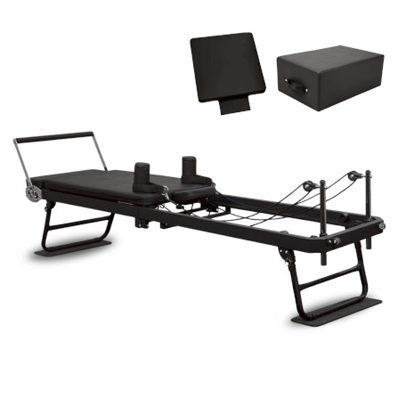 เครื่องพิลาทิส HOMEFITTOOLS PILATES REFORMER FOLDABLE รุ่น LITE สีดำ (รวมอุปกรณ์เสริม)_0