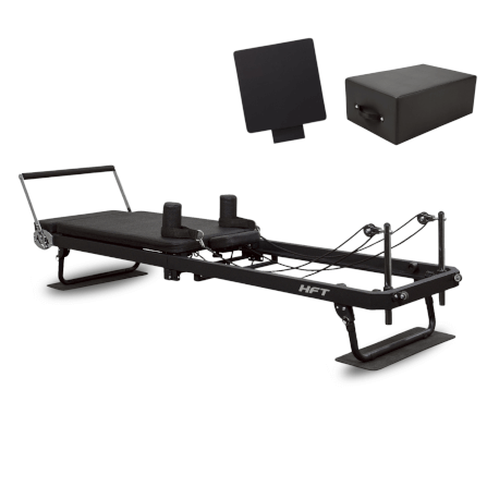เครื่องพิลาทิส HOMEFITTOOLS PILATES REFORMER FOLDABLE รุ่น PRIME สีดำ (รวมอุปกรณ์เสริม)_0