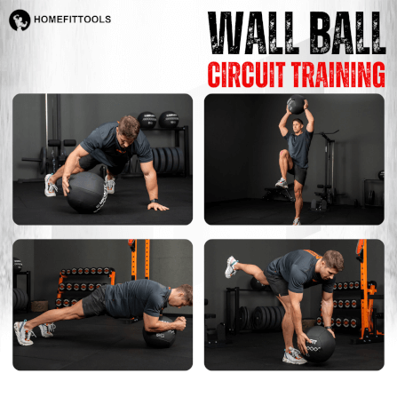 ลูกบอลทุ่มน้ำหนัก WALL BALL HOMEFITTOOLS เกรดแข่งขัน 4 KG._4