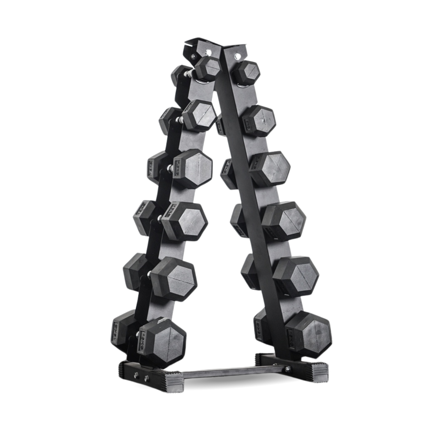เซ็ตดัมเบลแบบเหลี่ยม 6 คู่ พร้อมแร็ค HOMEFITTOOLS R601 น้ำหนัก 2.5-15 KG_0