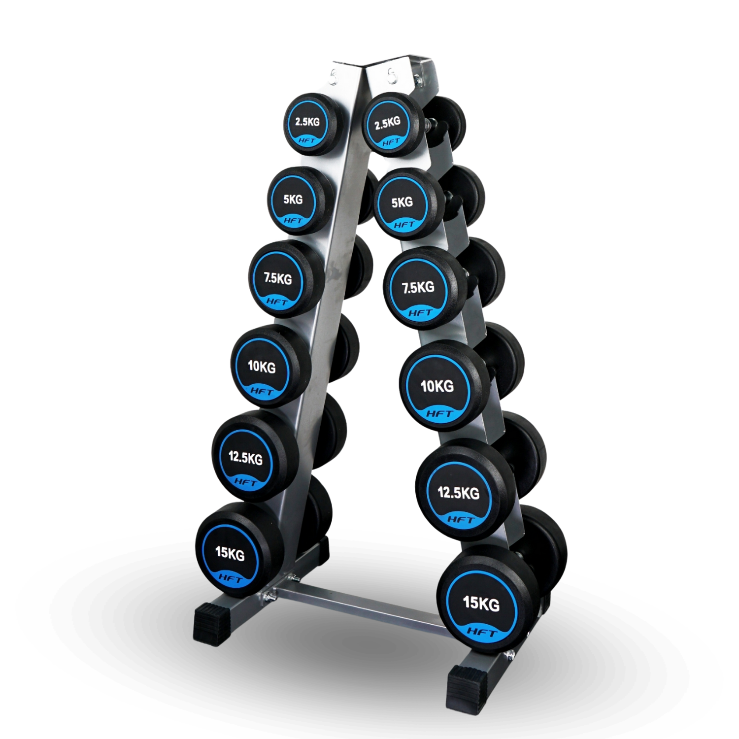 เซ็ตดัมเบลแบบกลม 6 คู่ พร้อมแร็ค HOMEFITTOOLS R602 น้ำหนัก 2.5-15 KG._0