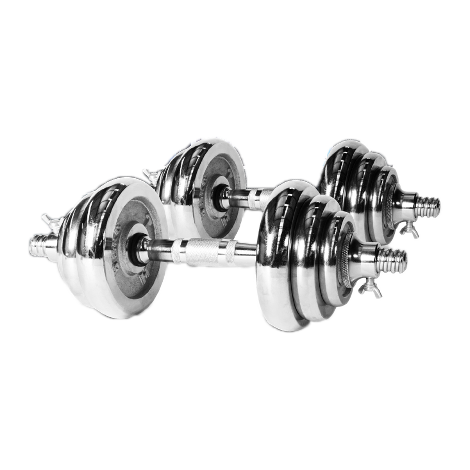 ดัมเบลโครเมี่ยม HOMEFITTOOLS 20 KG พร้อมข้อต่อ 30CM_2