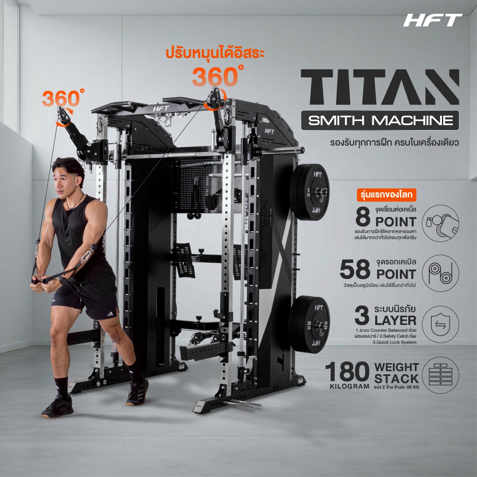 สมิทแมชชีน HOMEFITTOOLS รุ่น TITAN เกรด COMMERCIAL_2