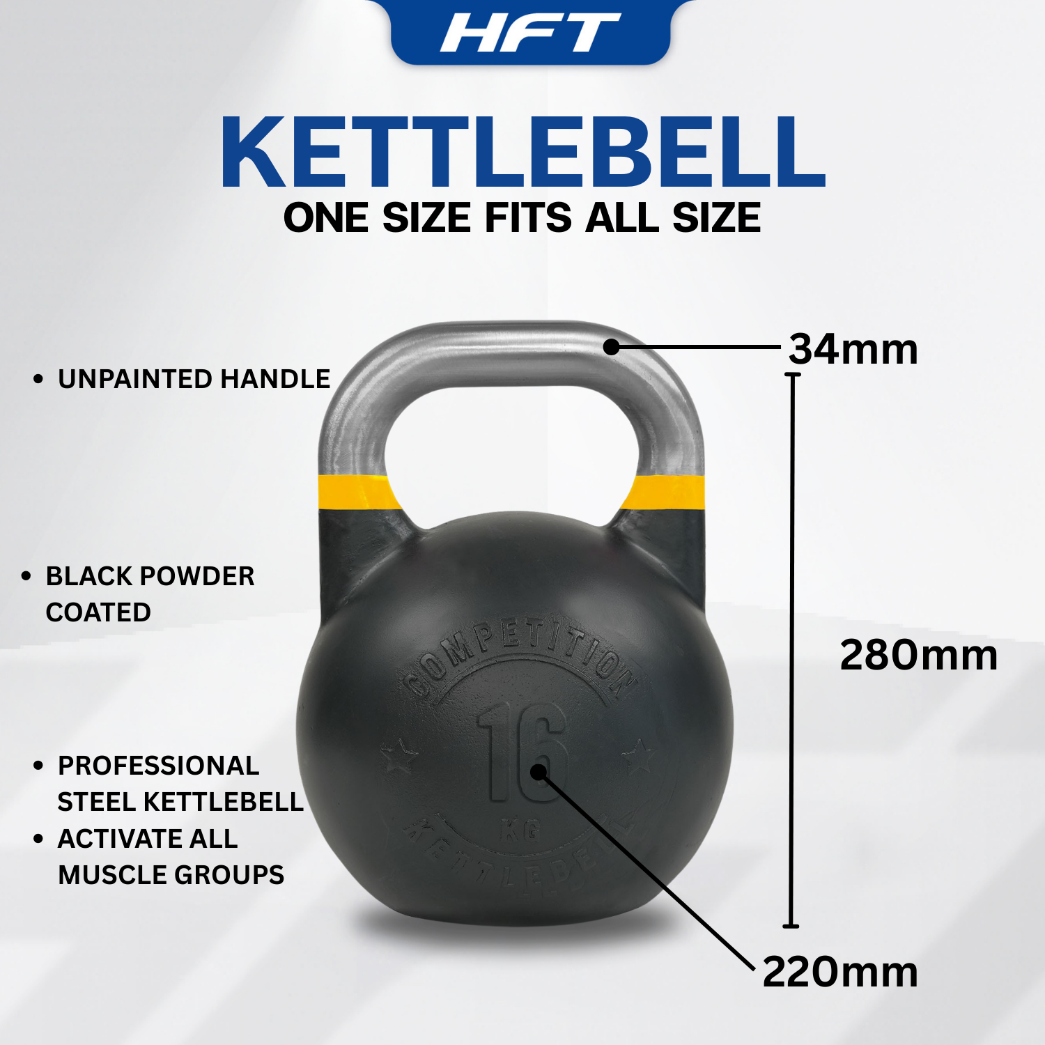 เคตเทิลเบล HOMEFITTOOLS 24KG หัวสแตนเลส_4