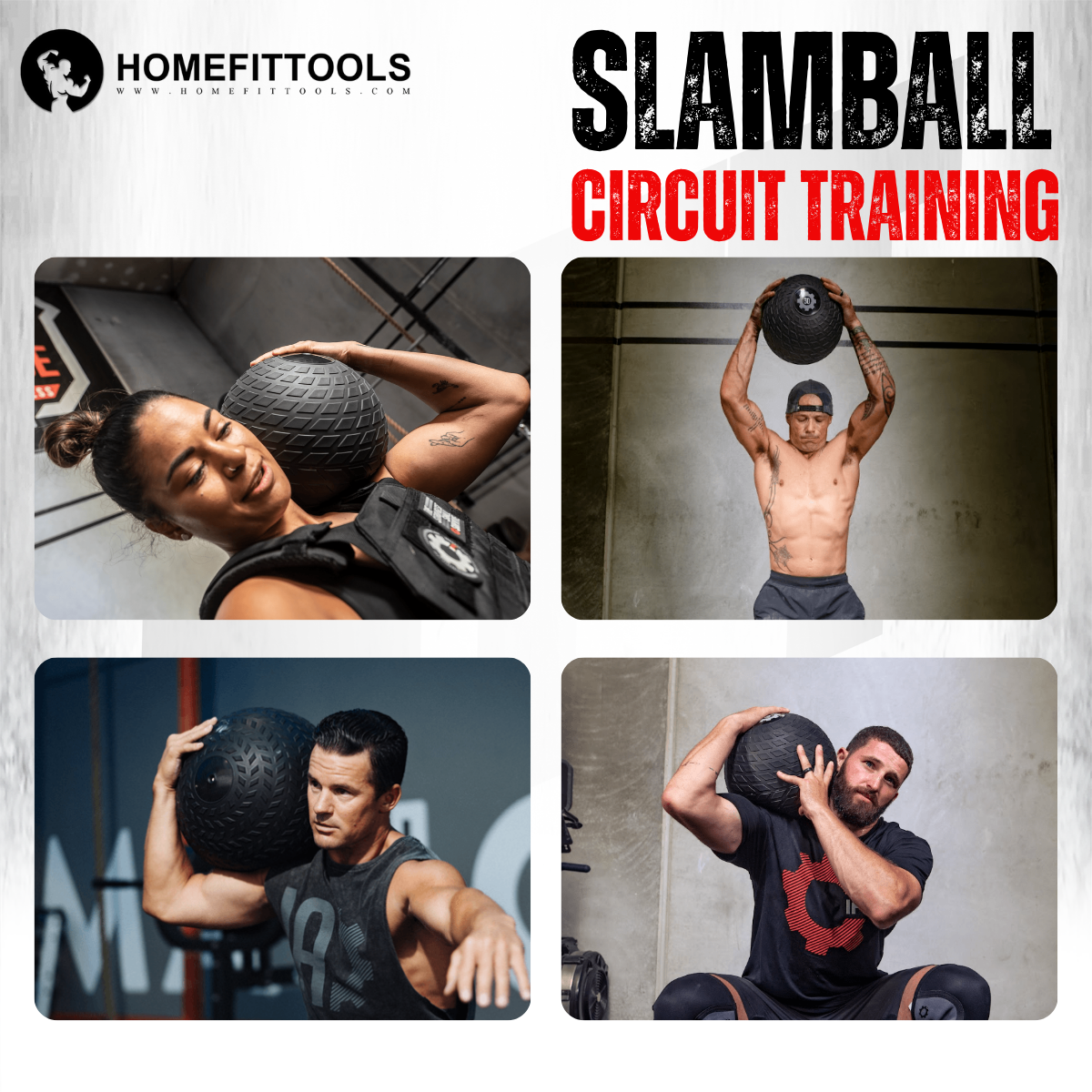 ลูกบอลทุ่มน้ำหนัก (แบบปุ่ม) HOMEFITTOOLS SLAM BALL 15 KG_5
