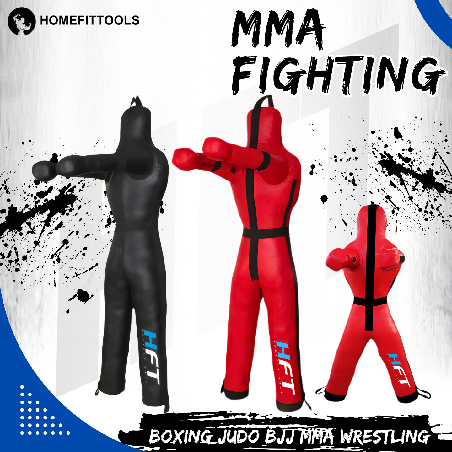 หุ่นยืนหุ่นฝึกซ้อม 2 ขา HOMEFITTOOLS สูง 180CM. น้ำหนัก 30 KG_6