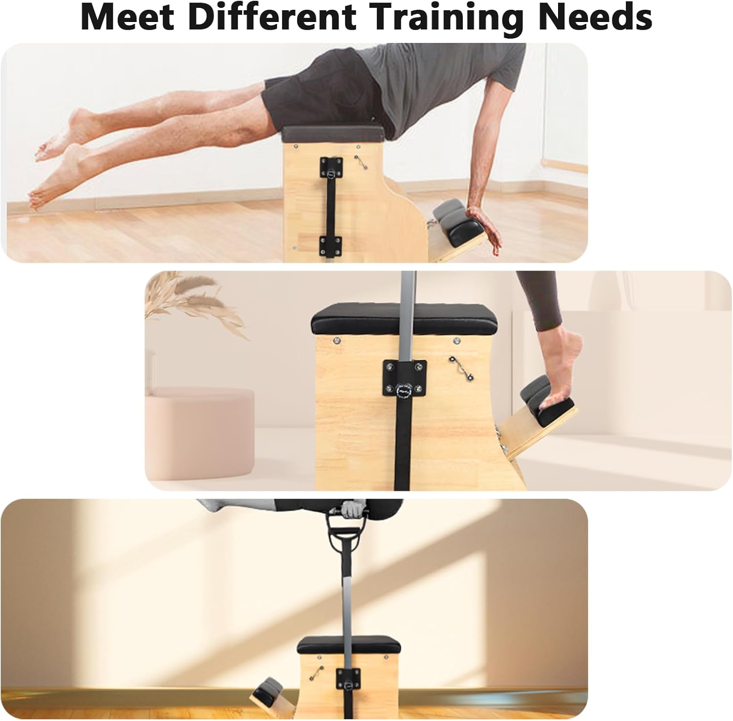 เครื่องพิลาทิส เก้าอี้วุนดา HOMEFITTOOLS ไม้โอ๊ค_7
