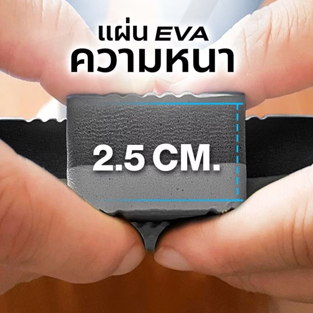 แผ่นยางจิ๊กซอว์ฟิตเนส EVA Homefittools 1x1 ม. หนา 25mm สีแดง-ดำ