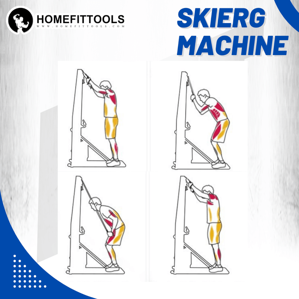 เครื่องเล่นสกีในร่ม Homefittools SkiErg Trainer