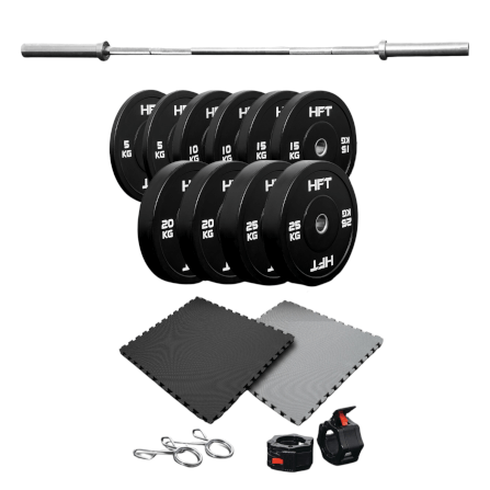 ชุดเซ็ตยกน้ำหนัก Homefittools Powerlifting Set 150 kg_0