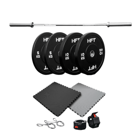 ชุดเซ็ตยกน้ำหนัก Homefittools Powerlifting Set 30 kg