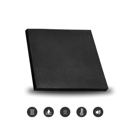 แผ่นปูรองพื้นฟิตเนส 1x1ม. หนา 25mm Homefitools รุ่น C1