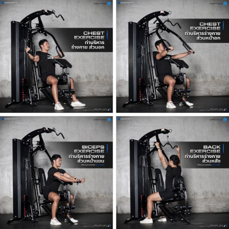 ชุดโฮมยิม Berserker 7in1 Homefittools Functional Training + Leg Press_10