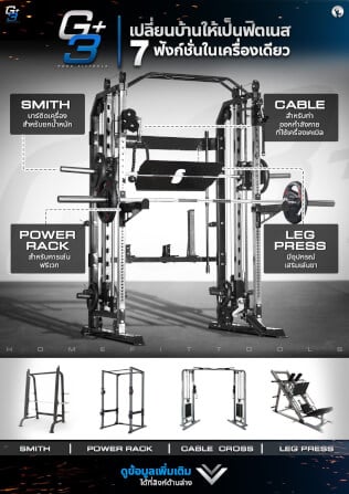 สมิทแมชชีน โฮมยิม Homefittools รุ่น G3+ Set-M_2