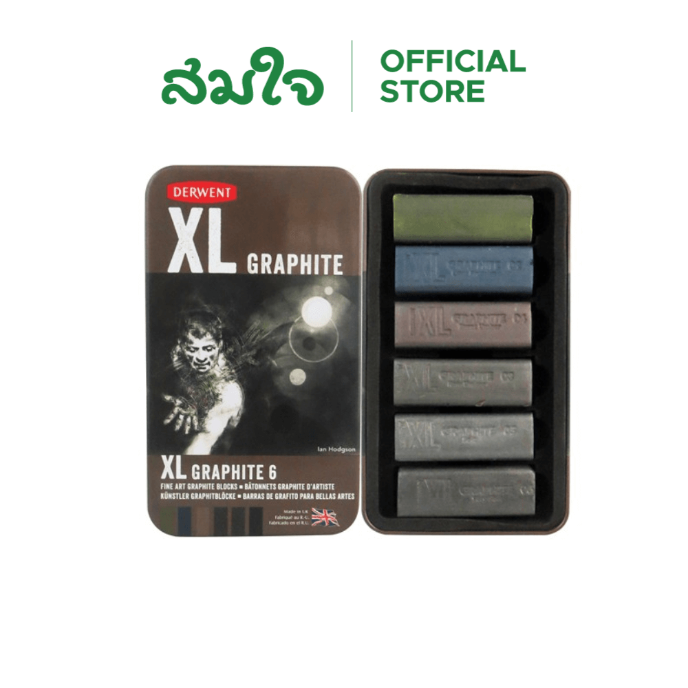 สีกราไฟท์แท่ง XL 6TIN DERWENT 2306196_0