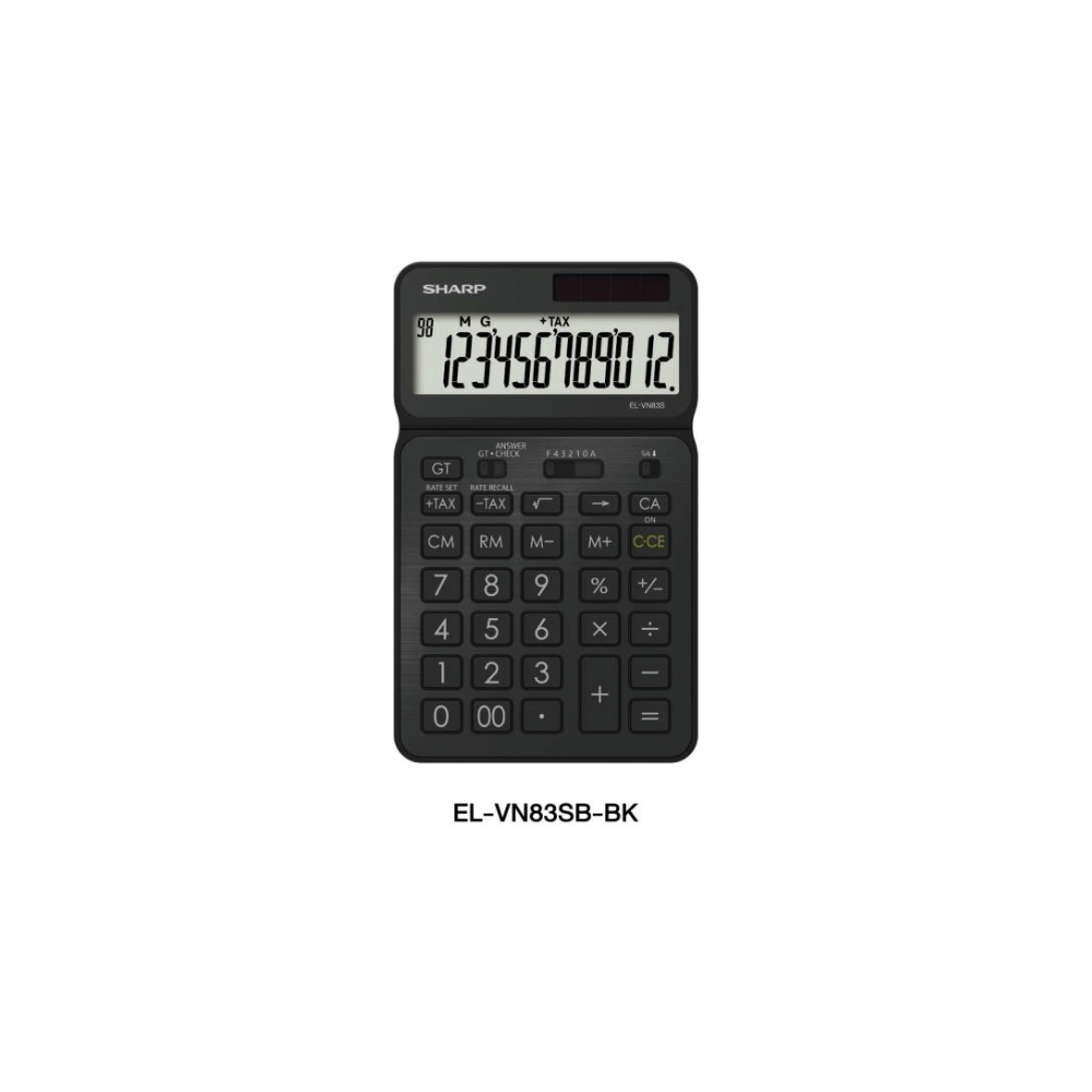 เครื่องคิดเลข SHARP รุ่น EL-VN83SB-BK สีดำ_1