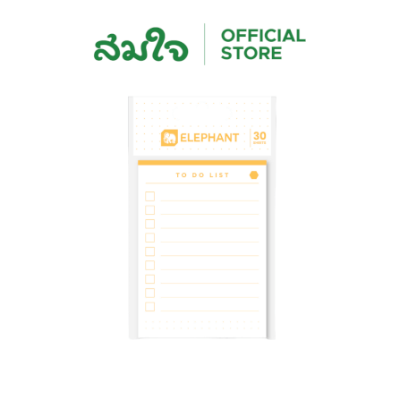 กระดาษโน้ตกาวในตัว ตราช้าง 65x90มม. 30แผ่น_1