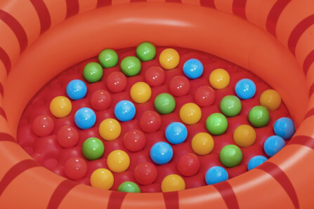 บ่อบอล BESTWAY 52702 ขนาด 107 X 94 X 58 CM PLAYFUL RED PANDA BALL PIT_1
