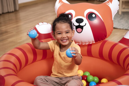 บ่อบอล BESTWAY 52702 ขนาด 107 X 94 X 58 CM PLAYFUL RED PANDA BALL PIT_4