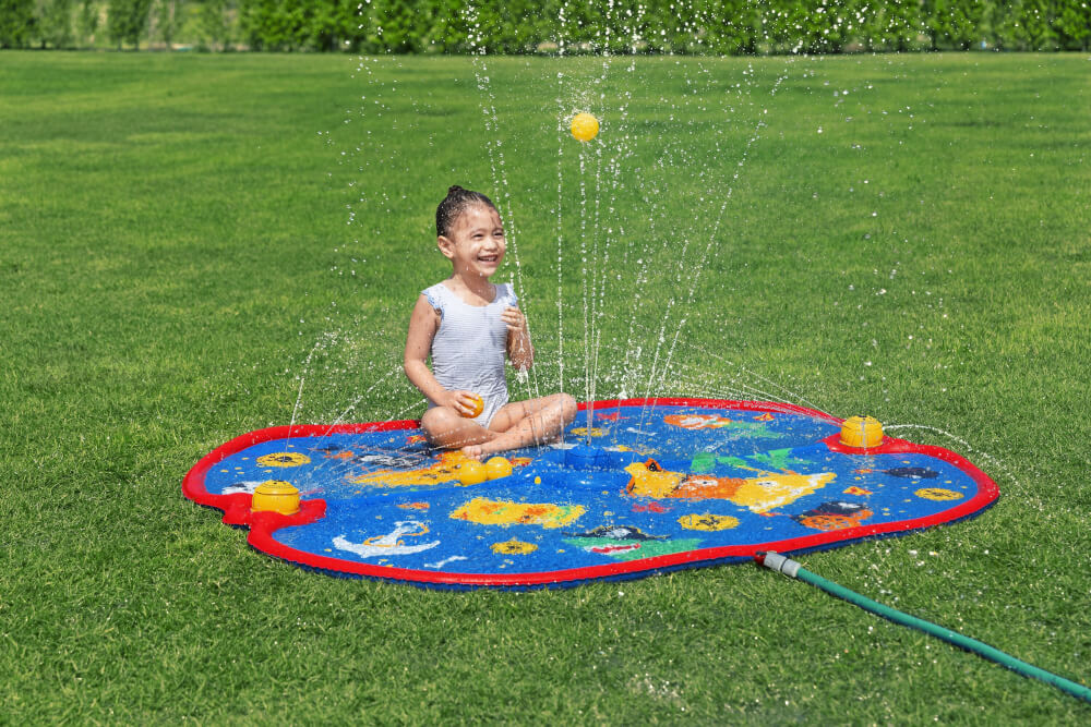 ลานน้ำพุสำหรับเด็ก BESTWAY 52725 ขนาด 1.70M X 1.40M PIRATE PARADISE SPLASH PAD