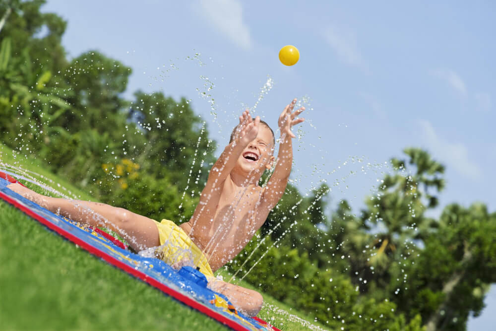 ลานน้ำพุสำหรับเด็ก BESTWAY 52725 ขนาด 1.70M X 1.40M PIRATE PARADISE SPLASH PAD