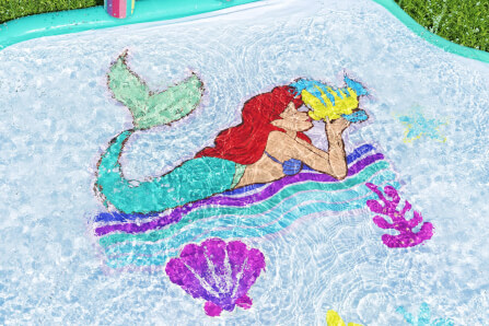 ลานน้ำพุสำหรับเด็ก DISNEY ขนาด 1.63M X 1.45M LITTLE MERMAID_1