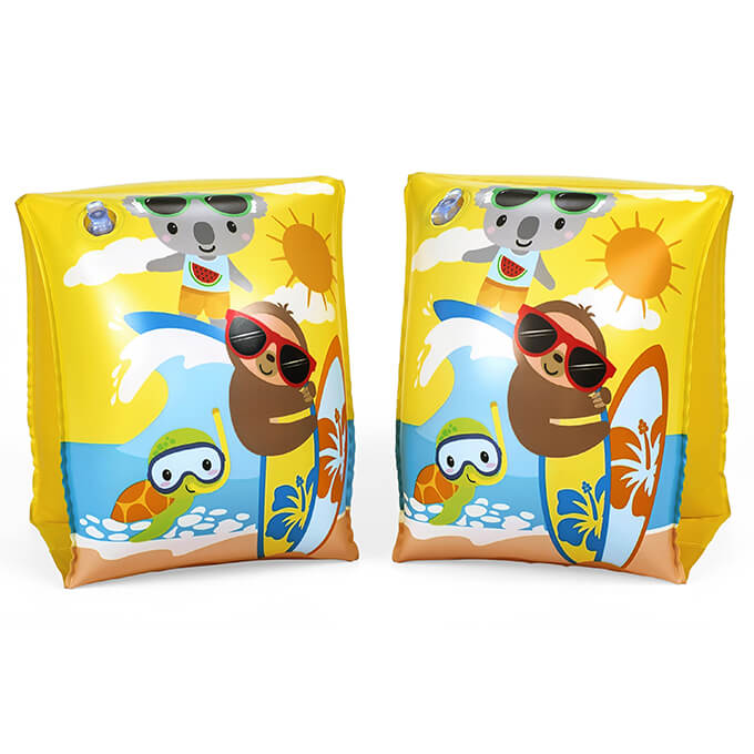 ปลอกแขนว่ายน้ำเด็ก BESTWAY ขนาด 9 X 6 นิ้ว ลาย SURF BUDDIES