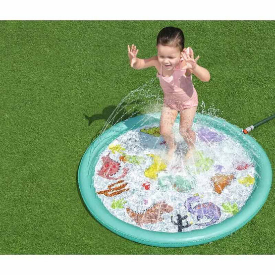 ลานน้ำพุสำหรับเด็ก BESTWAY 52698 ขนาด 48"/1.22M DESERT DINO SPLASH PAD