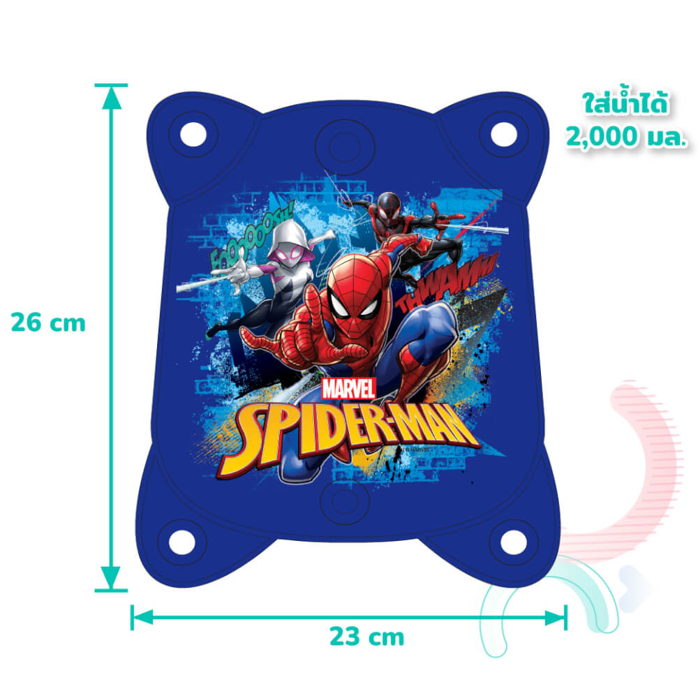 ปืนฉีดน้ำไฟฟ้า แบบถุงเป้ DISNEY MARVEL ลาย SPIDEMAN สีแดง