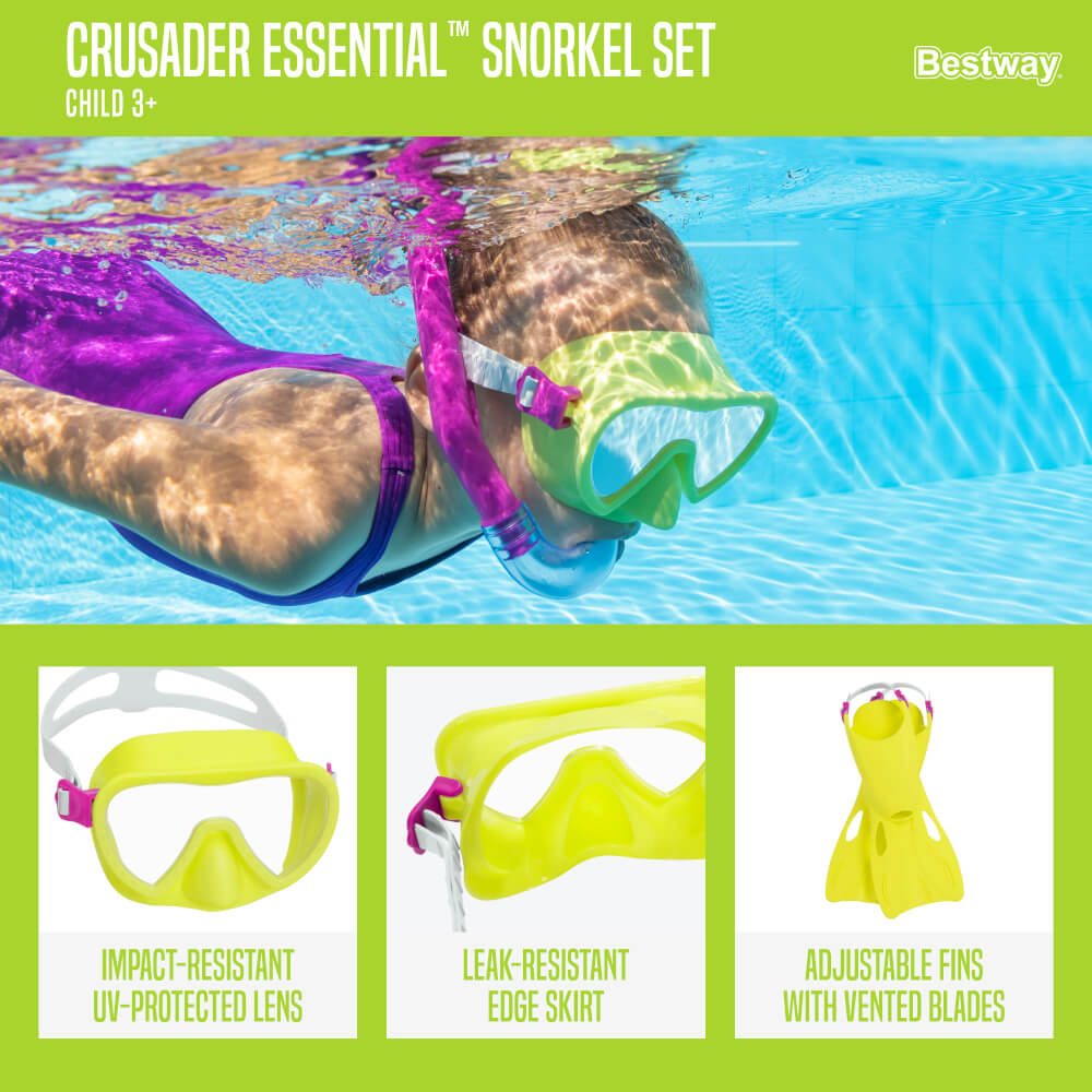 หน้ากากดำน้ำ BESTWAY ลาย CRUSADER ESSENTIAL